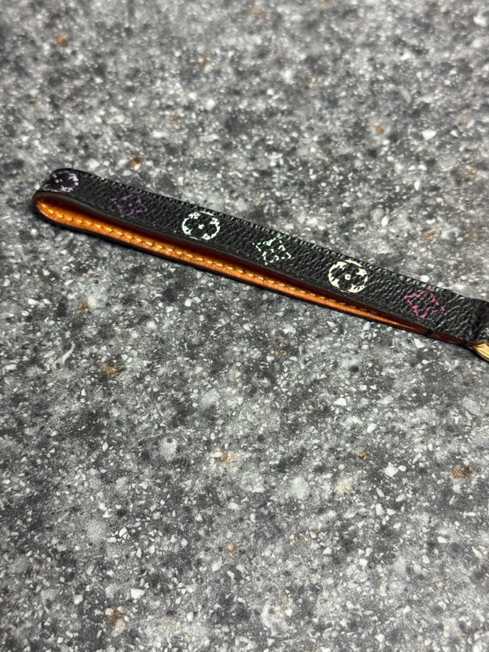 Louis Vuitton Dragonne Phone Strap/Keychain Black Takashi Murakami Mono M92598 - Picture 5 of 9